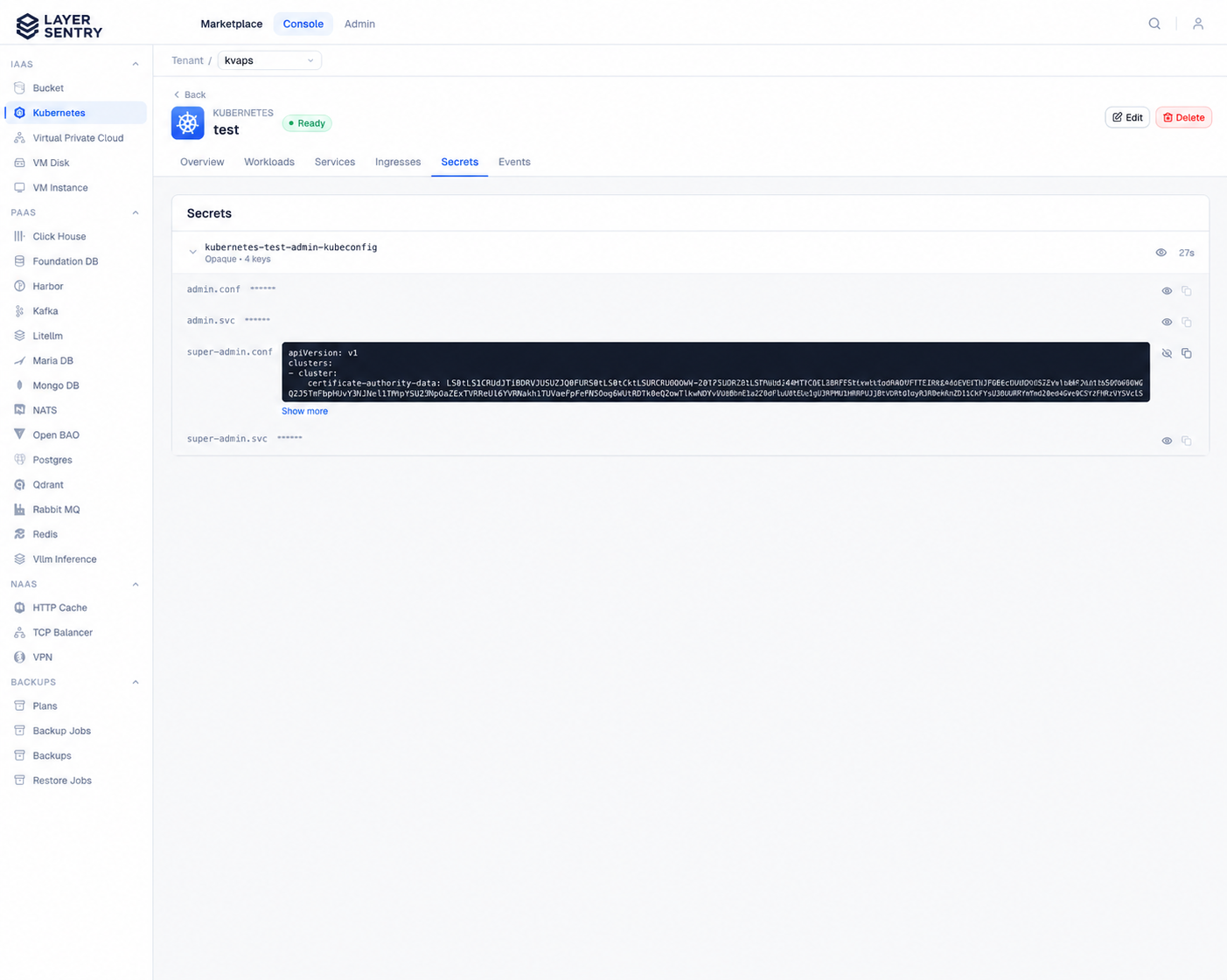 A Kubernetes environment for every team. technical workflow in Layer Sentry